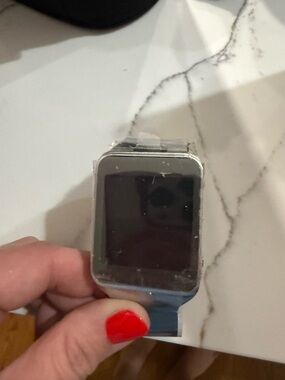 Silver Smartwatch with Black Display - Unbranded